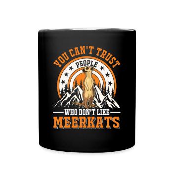 Suricate Cadeau Suricate Suricate - Mug uni - noir - Devant