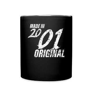 Made in 2001 Year of birth 2001 Birthday Women - Full Colour Mug - black - Front