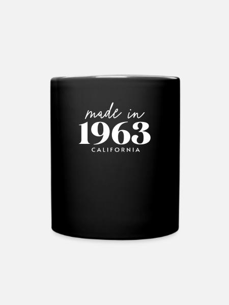 Fait en 1963 dans Birthday en Californie - Mug uni - noir