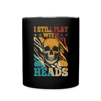 Wrestling Fighter I still play with Heads - Full Colour Mug - black - Front