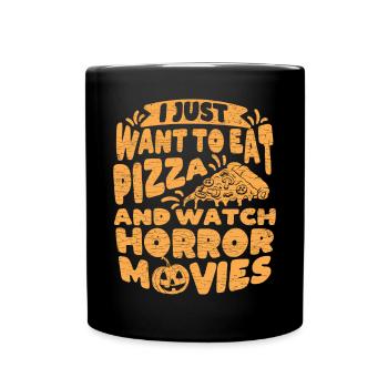 Horror Filme Fan Halloween - Tasse einfarbig - Schwarz - Vorne