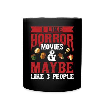 Horror Filme Horrorfilm - Tasse einfarbig - Schwarz - Vorne