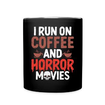Horrorfilm Fan Horror Geschenk - Tasse einfarbig - Schwarz - Vorne