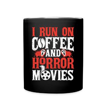 Halloween Horrorfilm Geschenk - Tasse einfarbig - Schwarz - Vorne