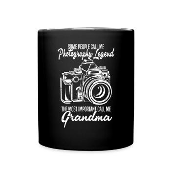 Photography The Most Important Call Me Grandma - Full Colour Mug - black - Front
