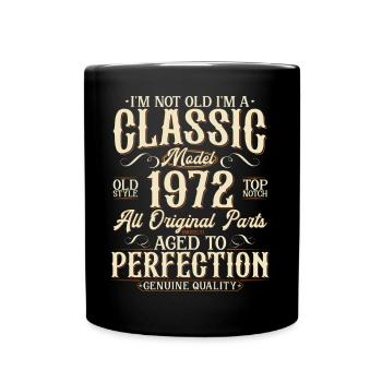 Né en 1972 Vintage Vintage Cadeau d’anniversaire - Mug uni - noir - Devant
