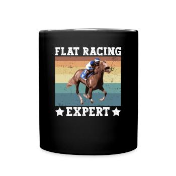 Expert pour les courses de plat - Horse Racing Equestrian - Mug uni - noir - Devant