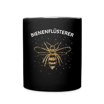 Bienenflüsterer Honigbiene Imkerei Bienenzucht - Tasse einfarbig - Schwarz - Vorne