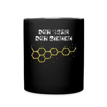 Der Herr der Bienen Imker Imkerei Honigbiene Honig - Tasse einfarbig - Schwarz - Vorne