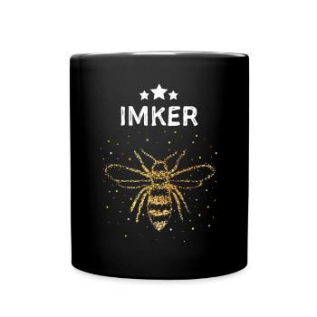 Imker Bienen Honigbiene Imkerei Bienenzucht - Tasse einfarbig - Schwarz - Vorne