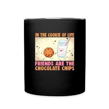 Friendship gift for good friend - Full Colour Mug - black - Front