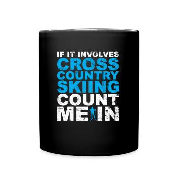 Cross-country biathlon cross-country skiers - Full Colour Mug - black - Front