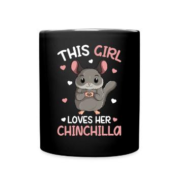 Chinchilla Girls Enfants - Mug uni - noir - Devant
