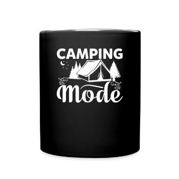 Wandern Natur Outdoor Berge - Tasse einfarbig - Schwarz - Vorne