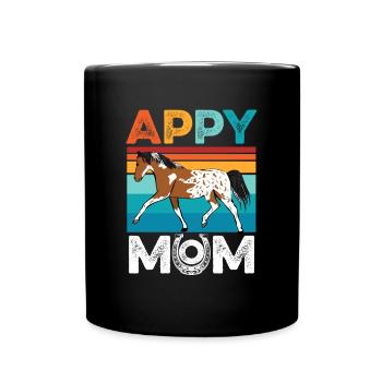 Appaloosa Vêtements de cheval Appaloosa Maman - Mug uni - noir - Devant