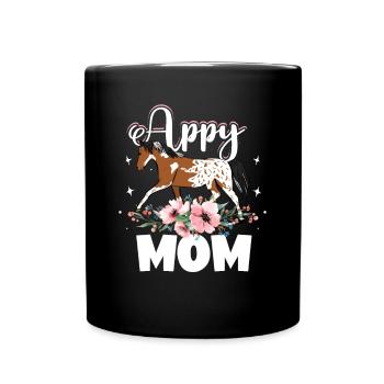 Appaloosa Vêtements de cheval Appaloosa Mère - Mug uni - noir - Devant