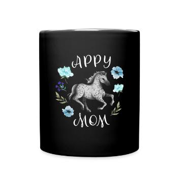 Appaloosa Vêtements de cheval Appaloosa Mère - Mug uni - noir - Devant