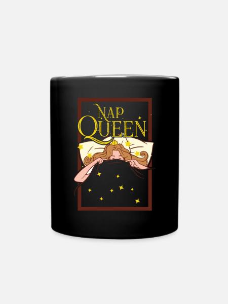 Nap Queen - Tasse einfarbig - Schwarz