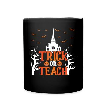 Chauves-souris citrouilles d’Halloween aigres-douces ou aigres - Mug uni - noir - Devant