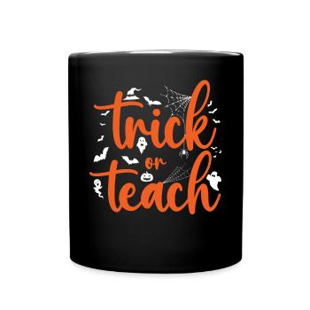 Chauves-souris citrouilles d’Halloween aigres-douces ou aigres - Mug uni - noir - Devant
