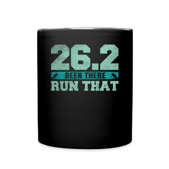 26.2 Been There Run That - Coureur de marathon complet - Mug uni - noir - Devant