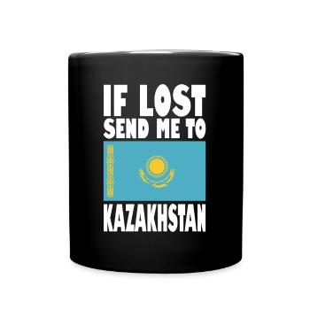 Drapeau du Kazakhstan - Mug uni - noir - Devant