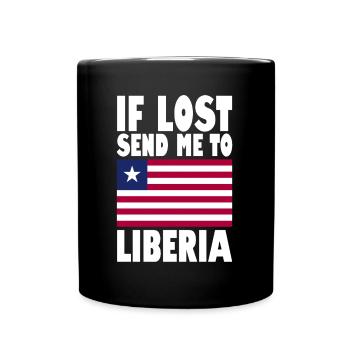 Libya Flag Saying - Full Colour Mug - black - Front