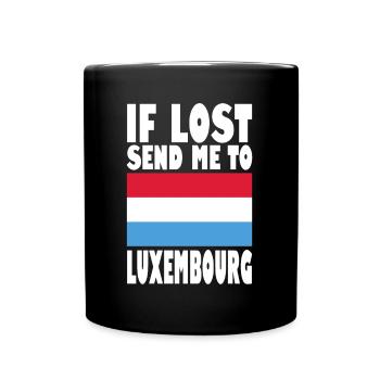 Drapeau luxembourgeois - Mug uni - noir - Devant