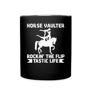 Horse Vaulter Rockin' The Flip Tastic Life - Mug uni - noir - Devant