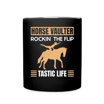 Horse Vaulter Rockin' The Flip Tastic Life - Mug uni - noir - Devant