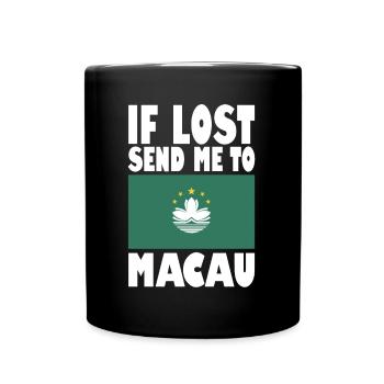Drapeau de Macao - Mug uni - noir - Devant