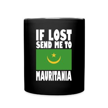 Dicton du drapeau de la Mauritanie - Mug uni - noir - Devant