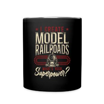 Steam Train Driver Trainspotting - Tasse einfarbig - Schwarz - Vorne