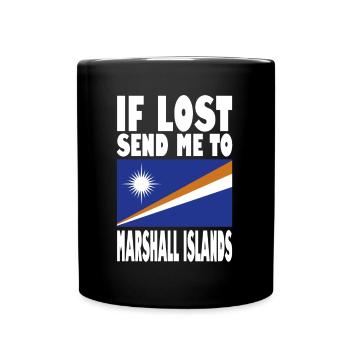 Marshall Islands Flag Saying - Full Colour Mug - black - Front
