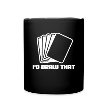 Sammelkarten I'd Draw That - Tasse einfarbig - Schwarz - Vorne