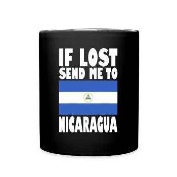 Nicaragua Flag Saying - Full Colour Mug - black - Front