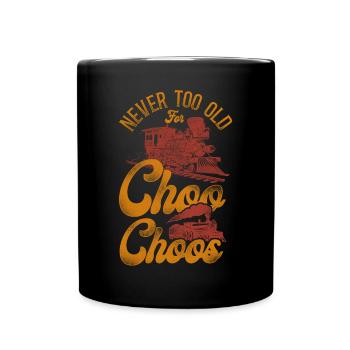 Steam Train Driver Trainspotting - Full Colour Mug - black - Front