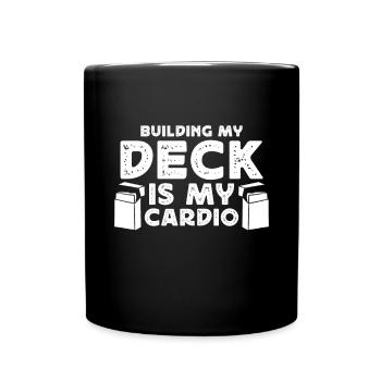 Sammelkarten Deckaufbau Ist Mein Cardio - Tasse einfarbig - Schwarz - Vorne
