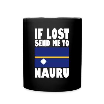 Nauru Flag Saying - Full Colour Mug - black - Front