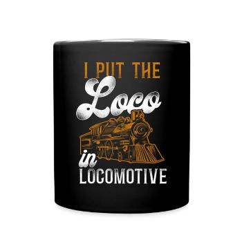 Conducteur de train à vapeur Trainspotting - Mug uni - noir - Devant