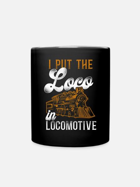 Steam Train Driver Trainspotting - Tasse einfarbig - Schwarz