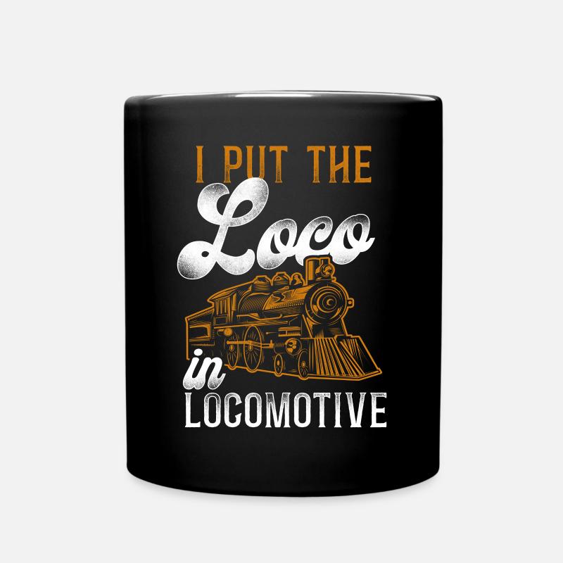 Steam Train Driver Trainspotting - Tasse einfarbig - Schwarz