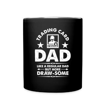 Carte à collectionner papa comme un papa ordinaire Plus draw-some - Mug uni - noir - Devant