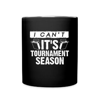 Je ne peux pas c’est les cartes à collectionner de la saison des tournois - Mug uni - noir - Devant