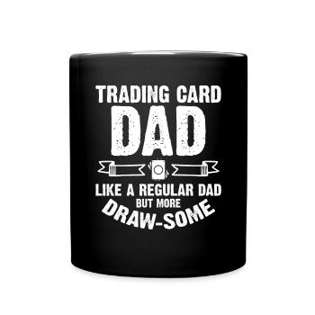 Carte à collectionner papa comme un papa ordinaire Plus draw-some - Mug uni - noir - Devant