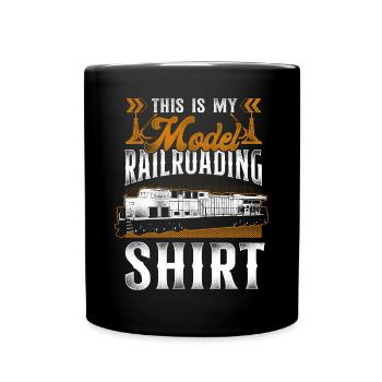 Freight Diesel Train Driver - Full Colour Mug - black - Front