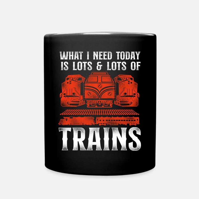 Conducteur de train diesel de marchandises - Mug uni - noir