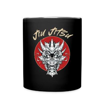 Jiu Jitsu Dragon - Brasilianisches Jiu Jitsu und - Tasse einfarbig - Schwarz - Vorne