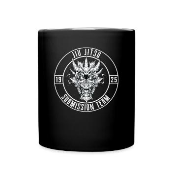 Jiu Jitsu Dragon - Unterwerfung Team Jiu Jitsu - Tasse einfarbig - Schwarz - Vorne