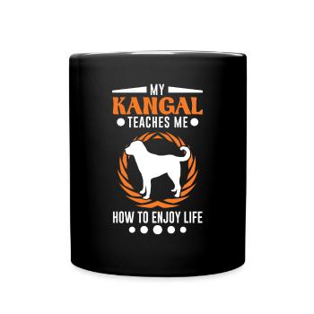 Mon Kangal m’apprend à profiter de la vie Kangal - Mug uni - noir - Devant